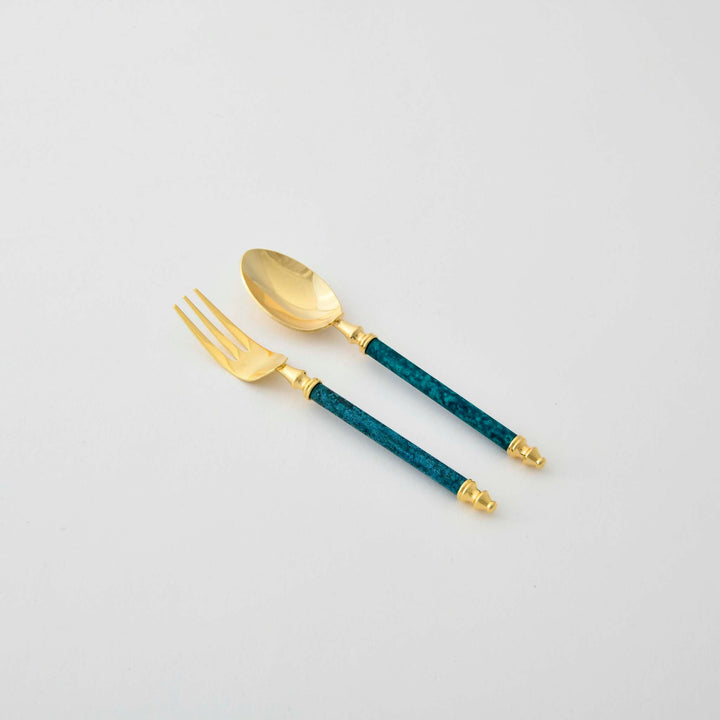 【ORI-EN】Carino Coffee Spoon & Cocktail Fork Set (Made in Japan, Niigata)