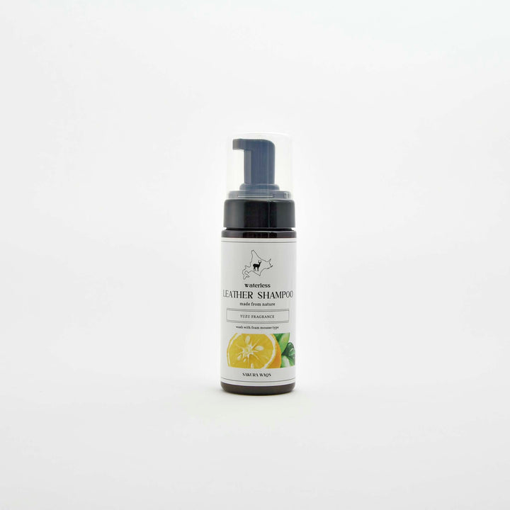 【SAKURA WAQS】Leather Shampoom with Yuzu Scent(Made in Japan, Tokyo)