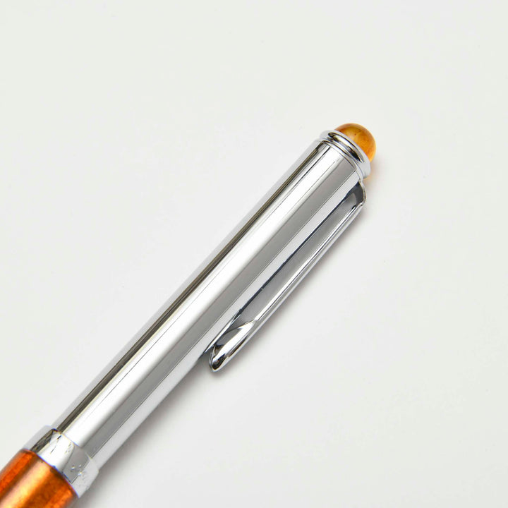 【Amberlogue】Ballpoint Pen with Kuji Amber (Made in Japan, Iwate)