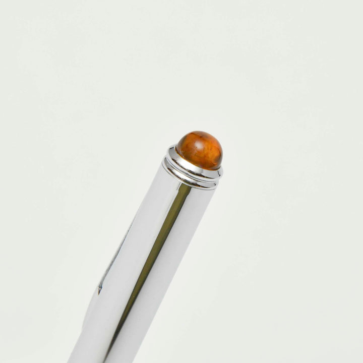 【Amberlogue】Ballpoint Pen with Kuji Amber (Made in Japan, Iwate)