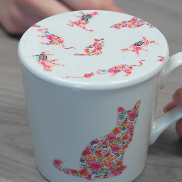 【MARUMO TAKAGI】Heat-sensitive Color & Design Change Cat Mug (Made in Japan, Gifu)