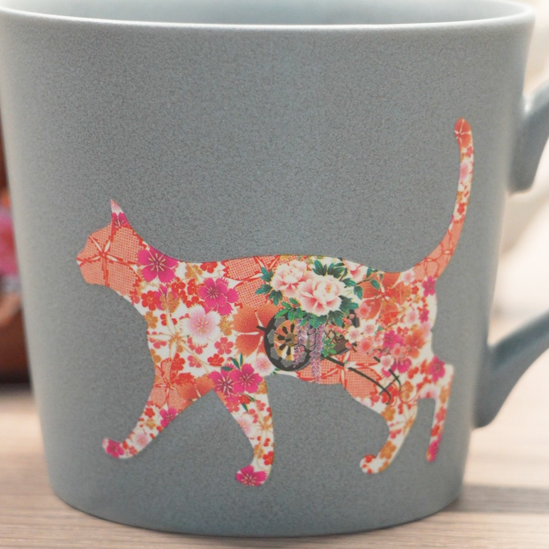 【MARUMO TAKAGI】Heat-sensitive Color & Design Change Cat Mug (Made in Japan, Gifu)