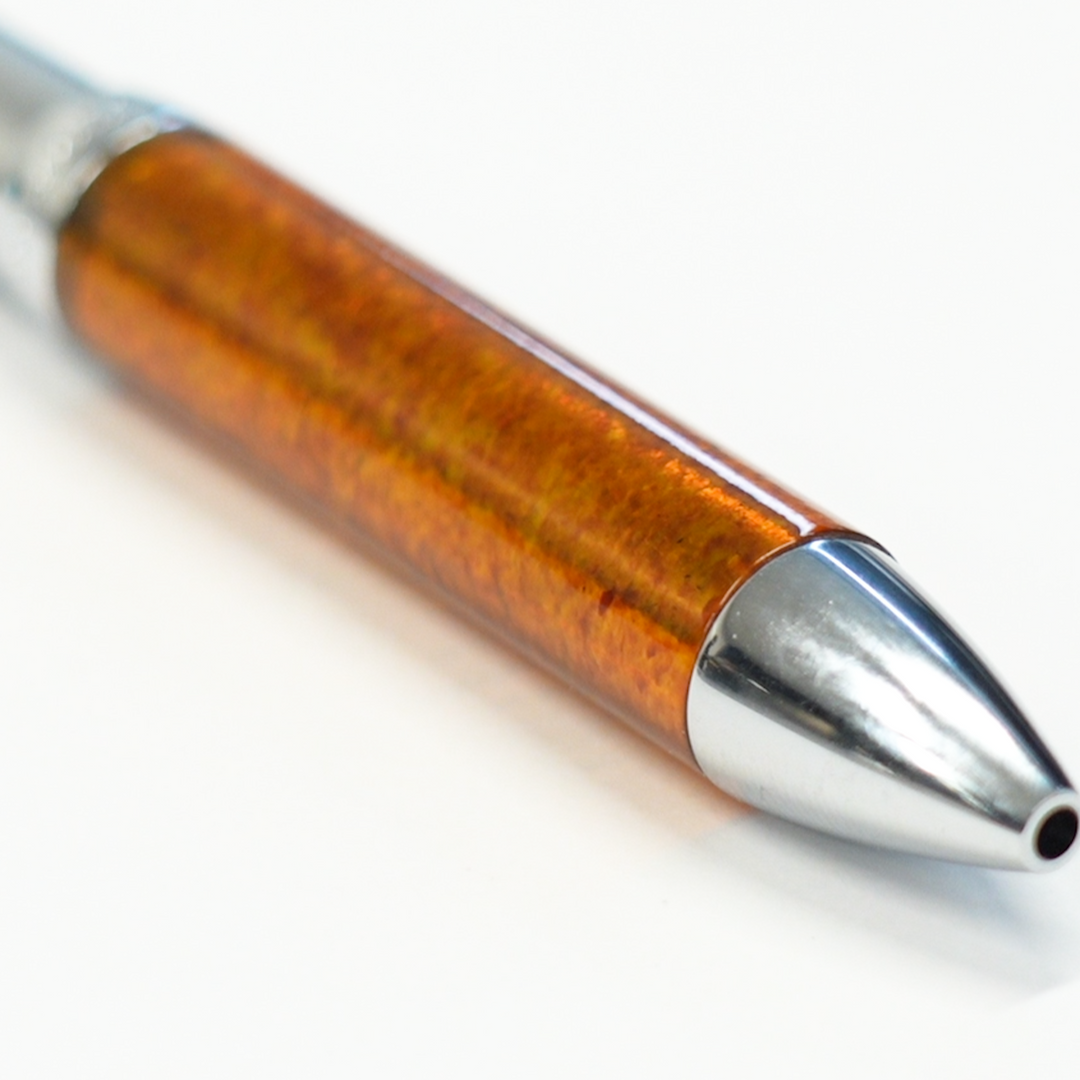 【Amberlogue】Ballpoint Pen with Kuji Amber (Made in Japan, Iwate)