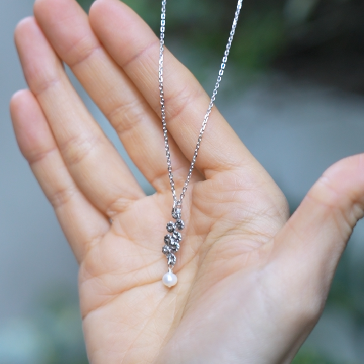 【Gold-Knot】Gold Leaf Necklace - Raindrop (Made in Japan, Ishikawa)