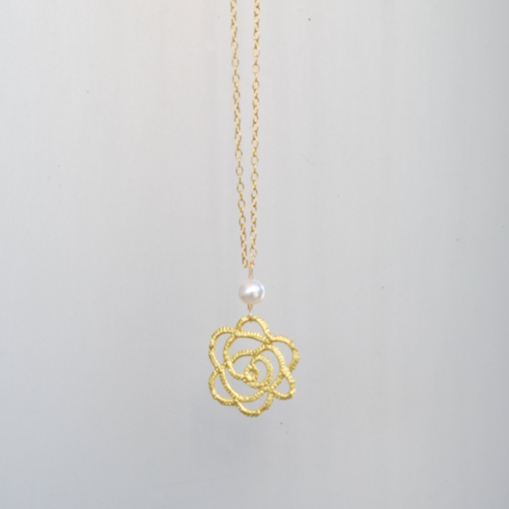 【Gold-Knot】Gold Leaf Necklace - Edel (Made in Japan, Ishikawa)