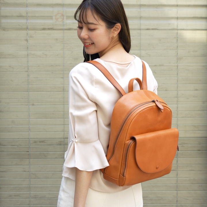 IKUTA KABAN生田鞄 Leather Rucksack (Made in Japan)