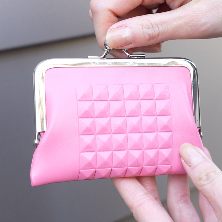 【SAKURA WAQS】Tetra Series Kiss Clasp Purse (Made in Japan, Tokyo)