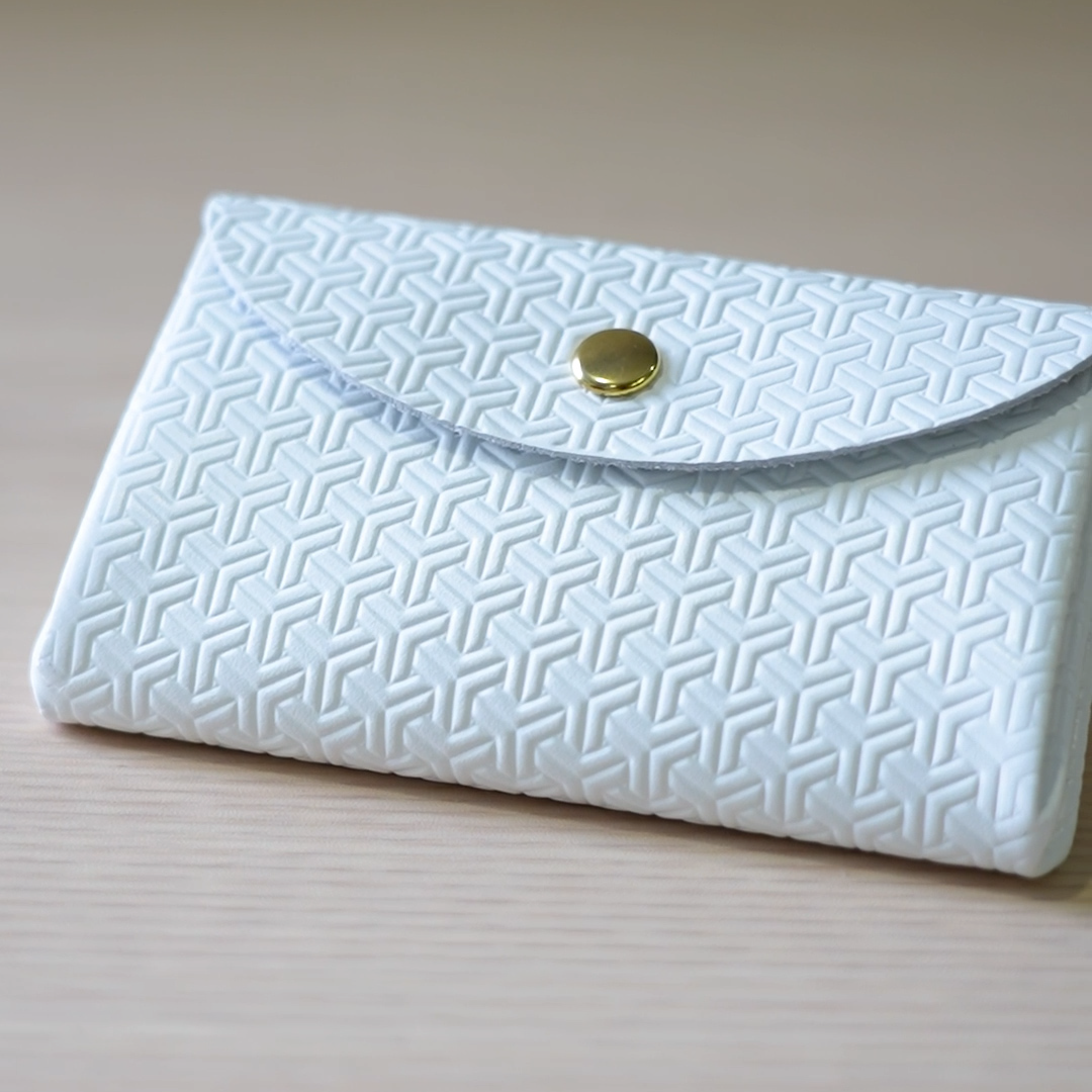 【SAKURA WAQS】Bishamonten Pattern Origami Mini Wallet (Made in Japan, Tokyo)