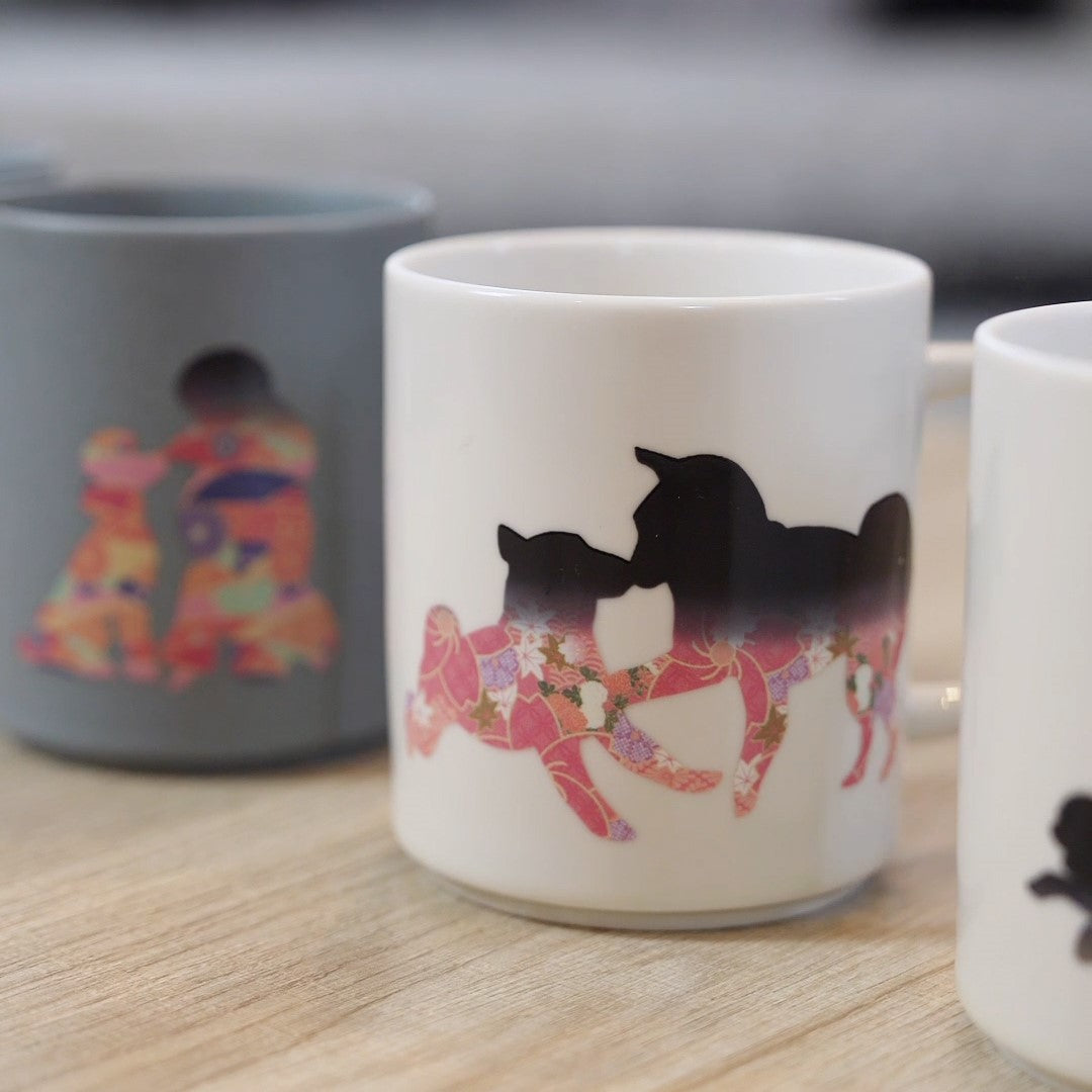 Heat-sensitive Color & Design Change Dog Mug