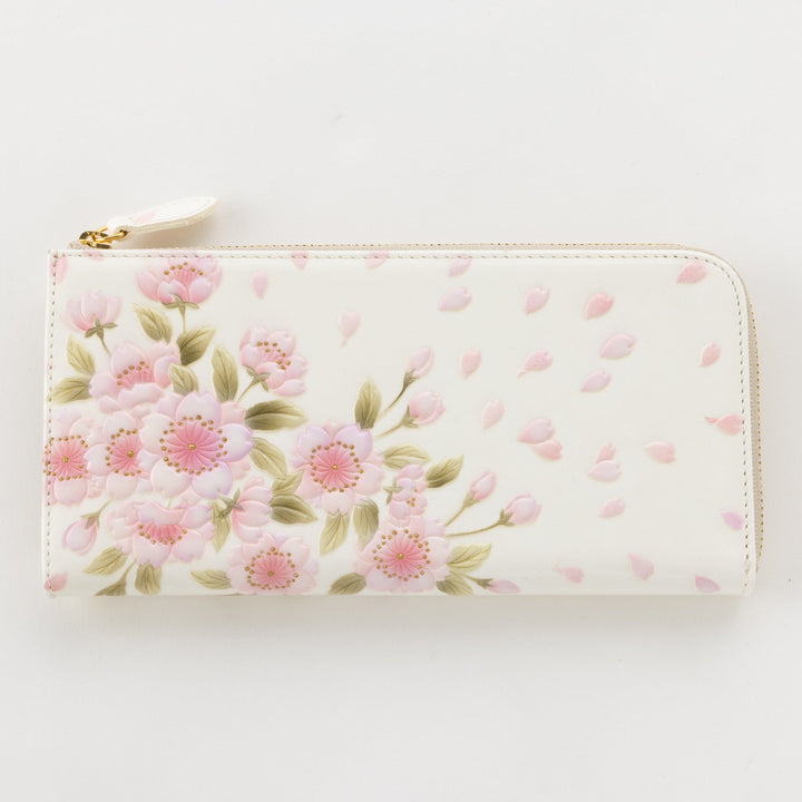 L-shaped Zipper Long Wallet Yaezakura