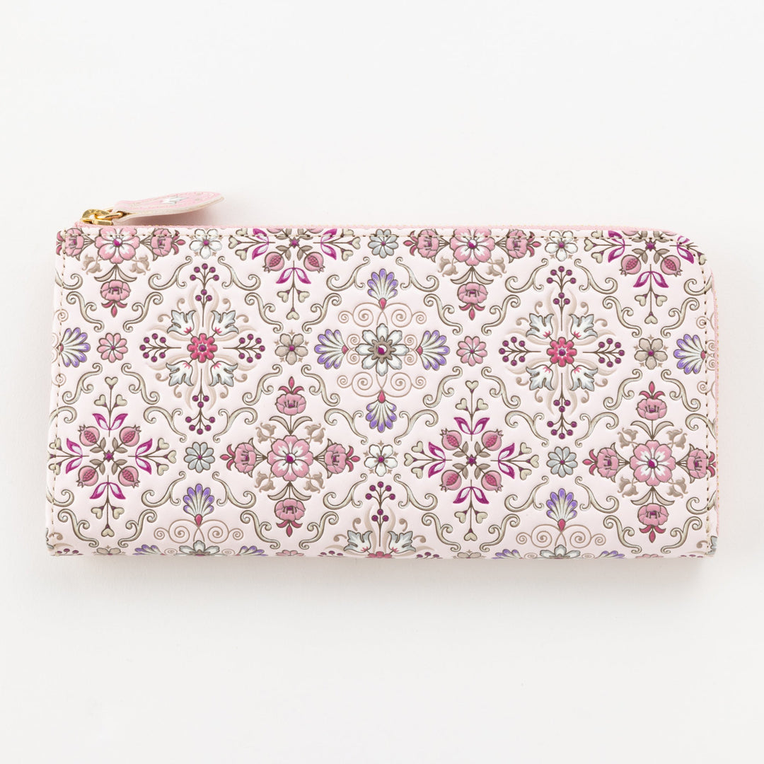 L-shaped Zipper Long Wallet Silkroad