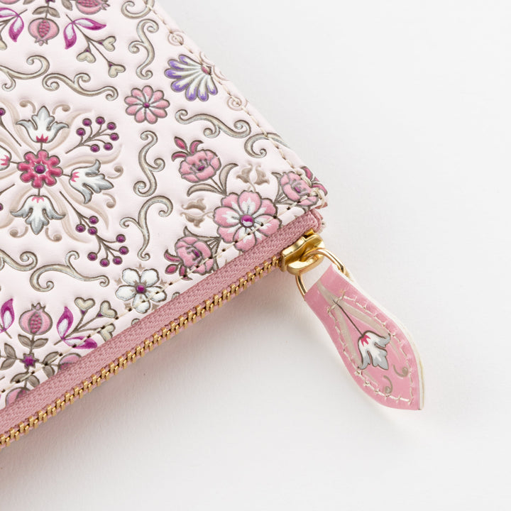 L-shaped Zipper Long Wallet Silkroad