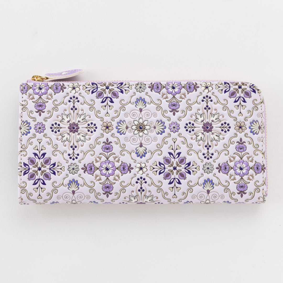 L-shaped Zipper Long Wallet Silkroad