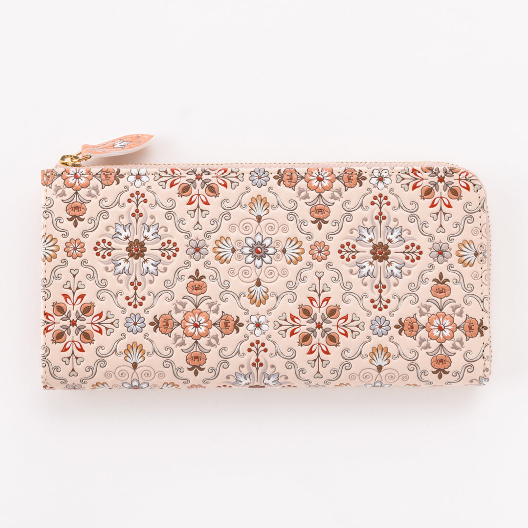 L-shaped Zipper Long Wallet Silkroad