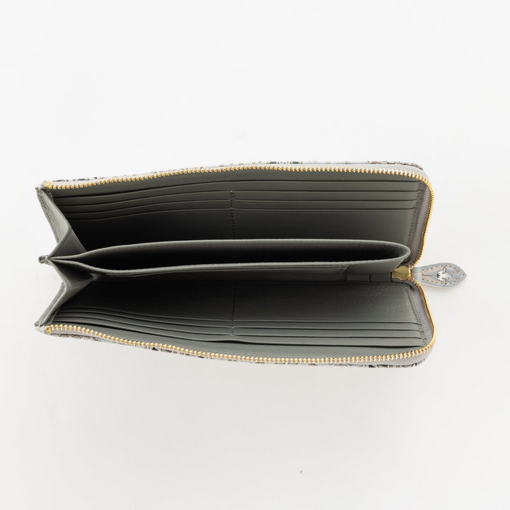 L-shaped Zipper Long Wallet Silkroad